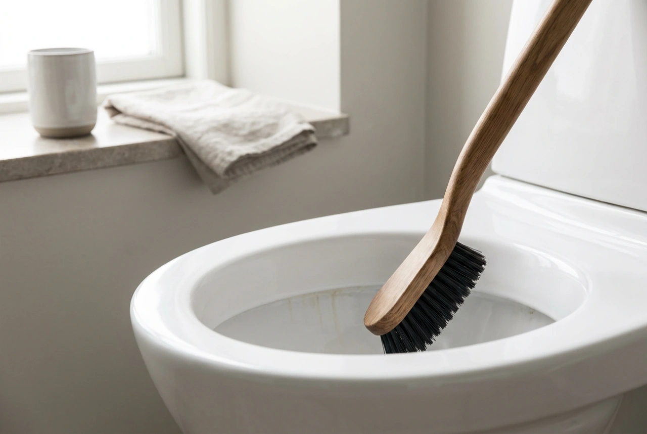 A wc-kefe helyes használata makacs vízkő lerakódások esetén