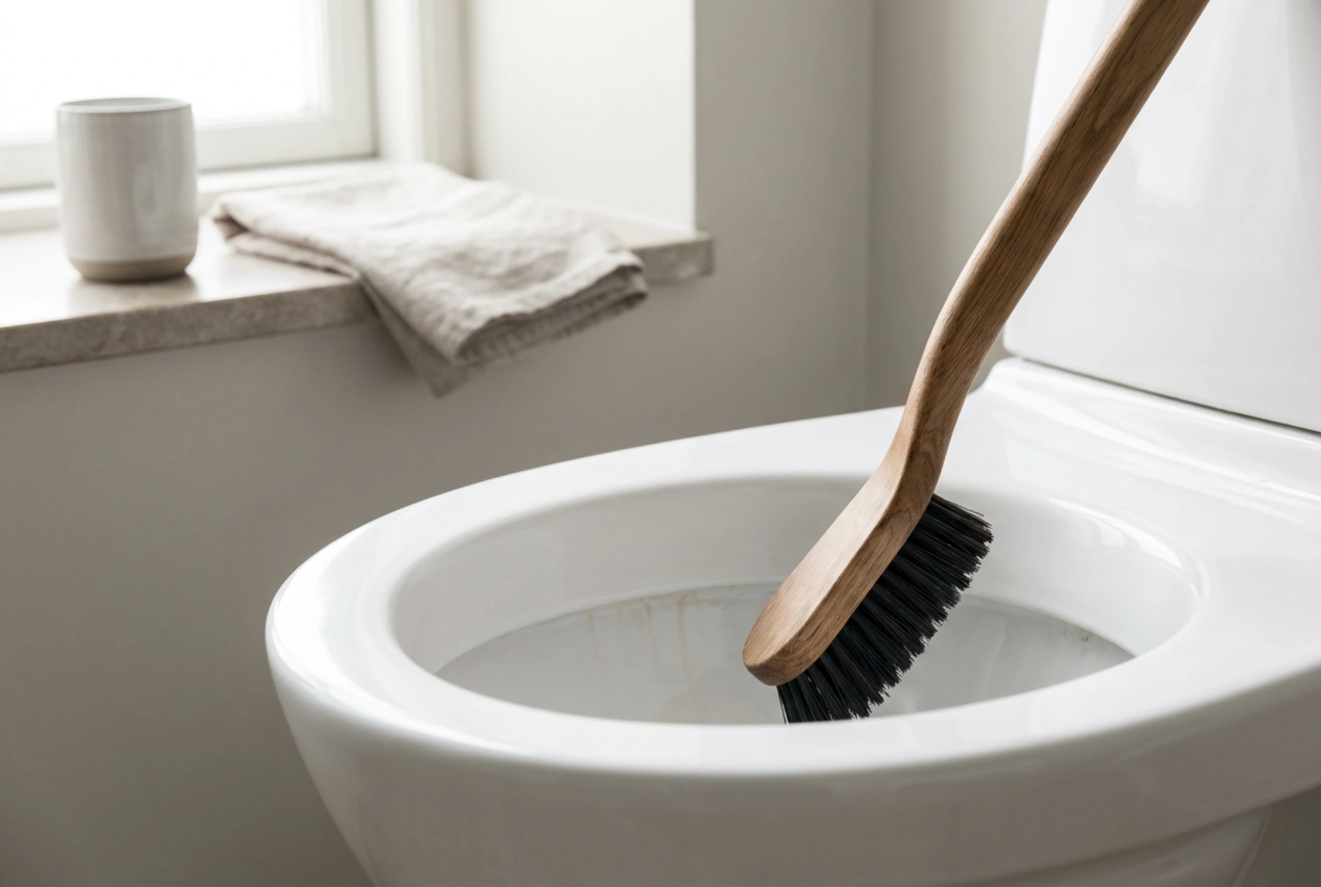 A wc-kefe helyes használata makacs vízkő lerakódások esetén