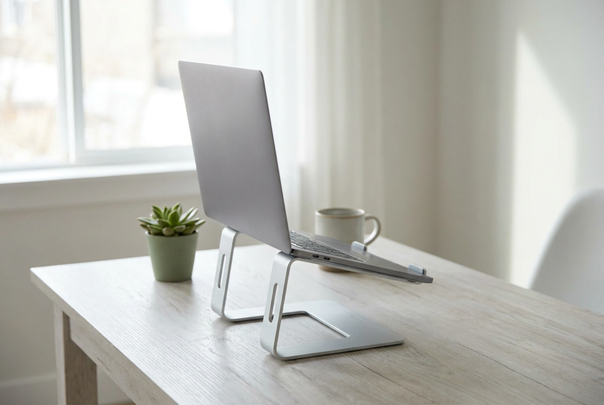 Hogyan állítsuk be az állítható laptoptartót a munkához